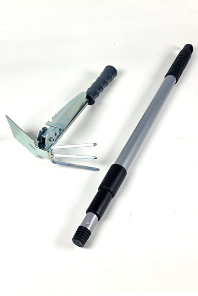 Binbirreyon Teleskopik Saplı Çift Taraflı Çelik Çapa Katlanır Fide Dikici Uçlu 80-146cm AB089