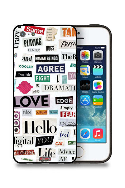 Tolwak جراب حماية لجهاز Apple iPhone 5/5s/SE مع ملصقات اقتباسات قصيرة