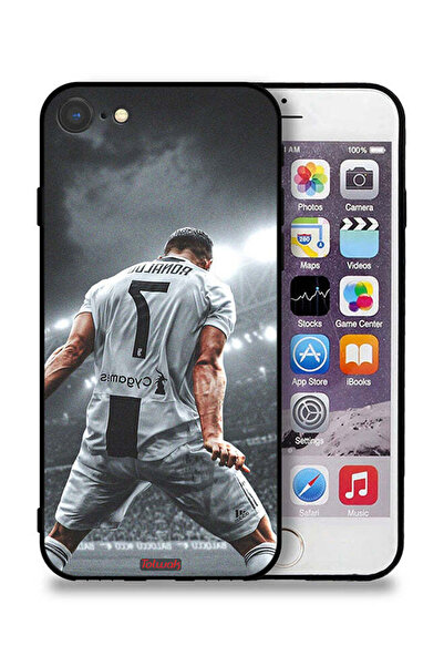 Tolwak جراب حماية لهاتف Apple iPhone SE (2022) بشعار احتفال كريستيانو رونالدو