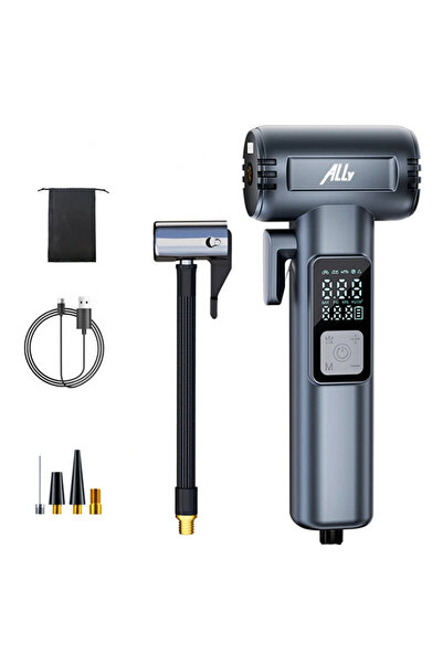 Areksphone Dijital Şarjlı Araç Lastik Hava Şişirme Pompası Power Bank Penere ...