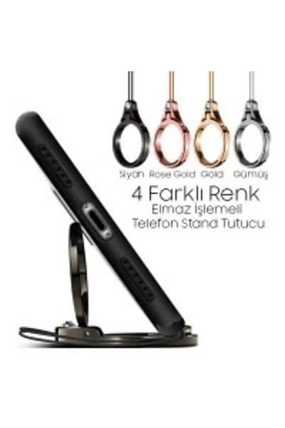CepteToptan Diamond Embroidered Stand Ring Phone Holder-(1903) - Mki̇6657-6278
