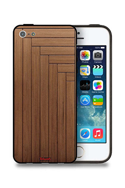 Tolwak غطاء حماية بنمط باب لجهاز Apple iPhone 5/5s/SE