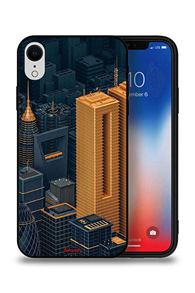 Tolwak جراب حماية لجهاز Apple iPhone XR - مباني فنية