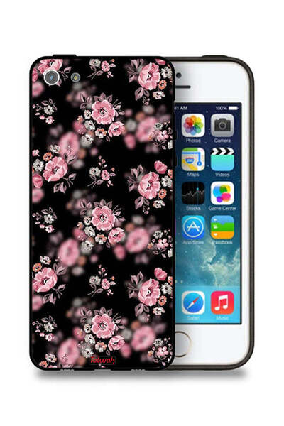 Tolwak جراب حماية لهاتف Apple iPhone 5/5s/SE بنقشة زهور