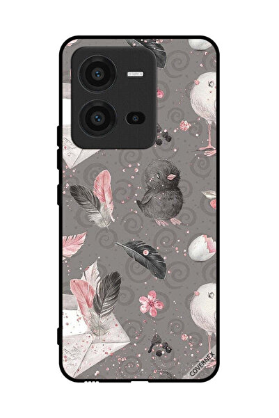 Covernex غطاء حماية لهاتف فيفو V25 - ريش وفراخ
