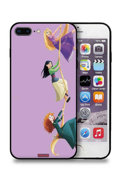 Tolwak غطاء حماية لجهاز آيفون 7 بلس من آبل - رسمة تسلق للبنات