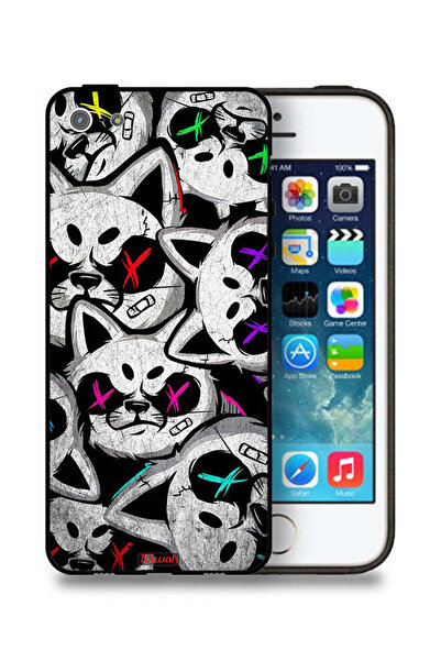 Tolwak غطاء حماية لهاتف Apple iPhone 5/5s/SE بتصميم قطط مارشميلو