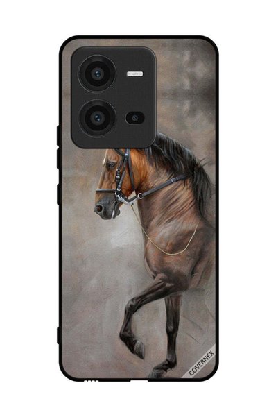 Covernex Protective Case Cover For vivo V25 Vintage Picture Of Horse