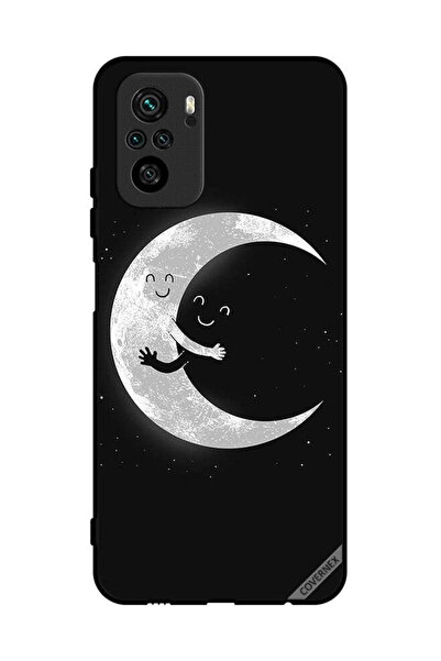 Covernex غطاء حماية لهاتف Poco M5s 4G مع عناق القمر والسماء المظلمة