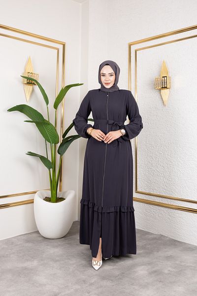 Butik Medina Silk Ruffle Detail Feracce