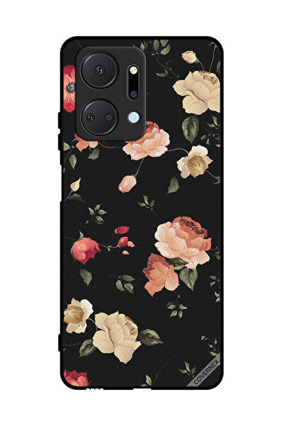 Covernex غطاء حماية لهاتف Honor X7a - خلفية فنية زهرية
