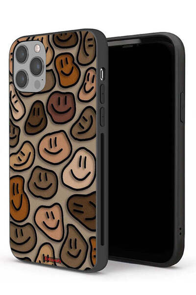 Tolwak جراب حماية لجهاز Apple iPhone 12 Pro Max برسومات وجوه مبتسمة