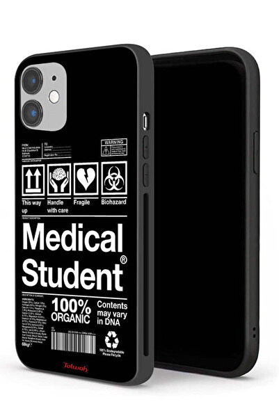 Tolwak جراب حماية لجهاز Apple iPhone 12 - ملصق طالب الطب