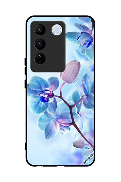 Covernex غطاء حماية لهاتف فيفو V27 برو - زهور الأوركيد