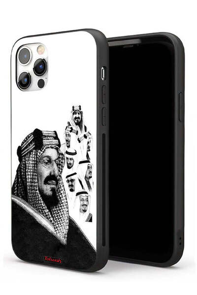 Tolwak غطاء حماية لجهاز آيفون 11 برو ماكس من آبل، ملصق فني أبيض وأسود لملوك ا...