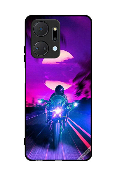 Covernex غطاء حماية لهاتف Honor X7a - خلفية رجل على دراجة