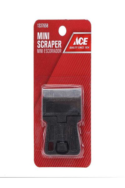 ACE Steel and Polypropylene Single Edge Mini Glass Scraper