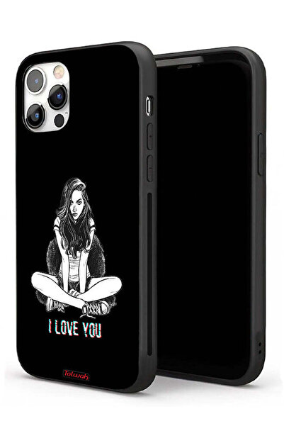 Tolwak جراب حماية لجهاز Apple iPhone 11 Pro مطبوع عليه عبارة "أحبك"