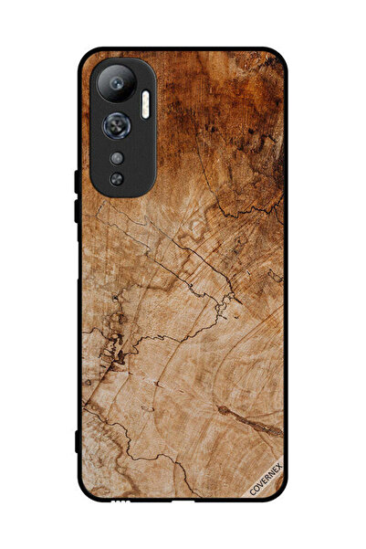 Covernex غطاء حماية لهاتف Infinix Hot 20 بنمط خشبي عتيق