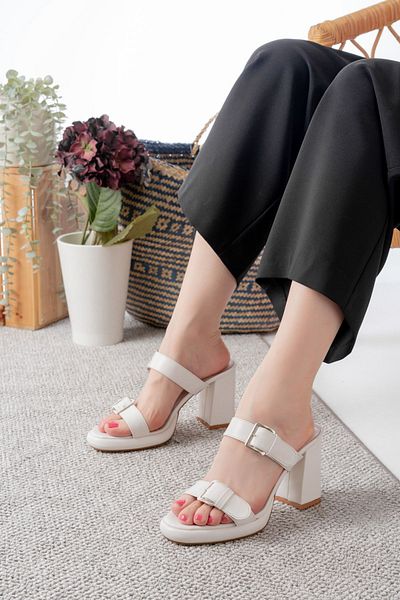 Egepass Cool Heel Sandals Slippers Stylish and Modern Women's Slippers Very Comfortable to Use Elegant