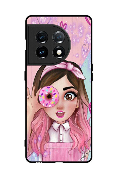 Covernex غطاء حماية لهاتف OnePlus 11 بتصميم فتاة محبة للدونات