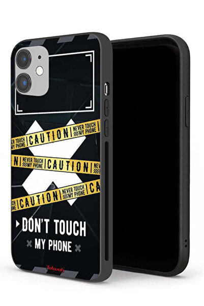 Tolwak جراب حماية لجهاز Apple iPhone 12 mini تحذير: لا تلمس هاتفي أبدًا