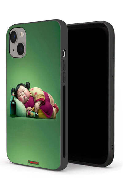 Tolwak جراب حماية لجهاز Apple iPhone 13 mini - فتاة سمينة