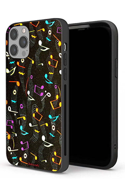 Tolwak جراب حماية لجهاز Apple iPhone 12 Pro Max بنمط قماش موسيقي