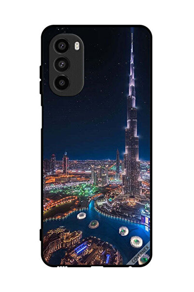 Covernex غطاء حماية لهاتف موتورولا موتو جي 52 - منظر ليلي لوسط المدينة