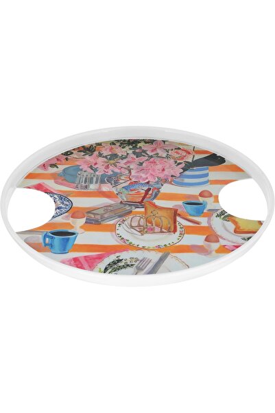 Alsaif Gallery Stainless Steel Serving Plate, Al Saif Gallery, 26×2 cm - Mult...