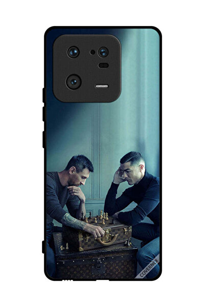 Covernex غطاء حماية لهاتف شاومي 13 برو ميسي ضد رونالدو يلعبان الشطرنج