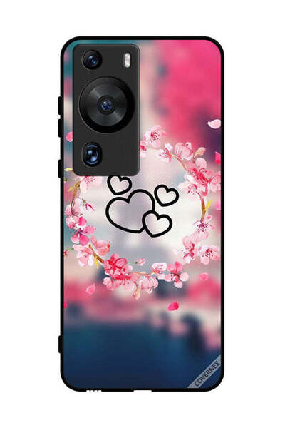 Covernex غطاء حماية لهاتف هواوي بي 60 برو - مشبك فني على شكل قلوب