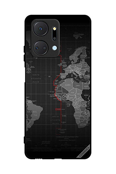 Covernex Protective Case Cover For Honor X7a World Map