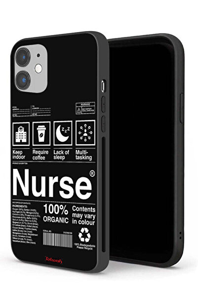 Tolwak جراب حماية لجهاز Apple iPhone 12 - ملصق ممرضة