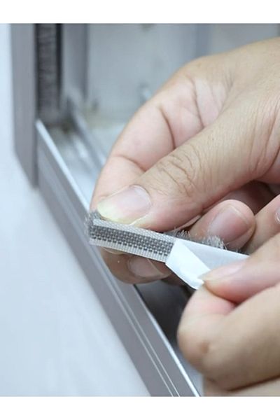 BABAWİCK 10 Meters Adhesive Bristle Wicks 20mm Height Glass Balcony and Aluminum Door Window Brush Wicks