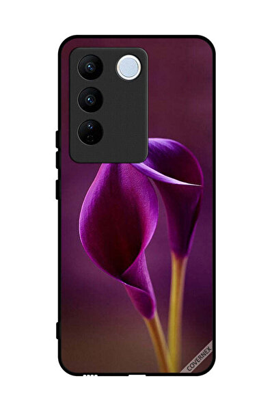 Covernex غطاء حماية لهاتف فيفو V27 - زهرتان جميلتان