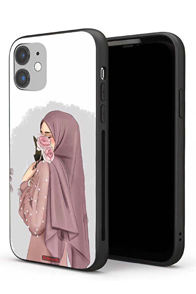 Tolwak غطاء حماية لجهاز آيفون 11 من آبل يحمل صورة فتاة تحمل ورودًا