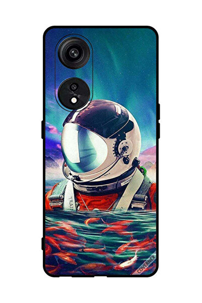 Covernex غطاء حماية لهاتف Oppo Reno8 T 5G رائد فضاء في بحر الأسماك