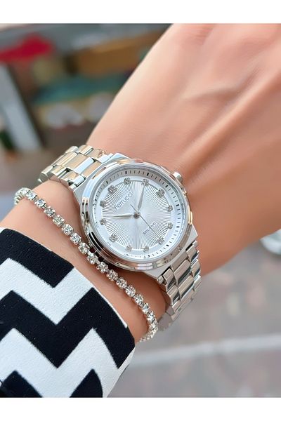 Ferrucci Steel Cord Women's Wristwatch 3 Atm Waterproof with 2 Years Warranty Mechanism