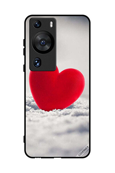 Covernex غطاء حماية لهاتف هواوي بي 60 برو بتصميم قلب أحمر جميل