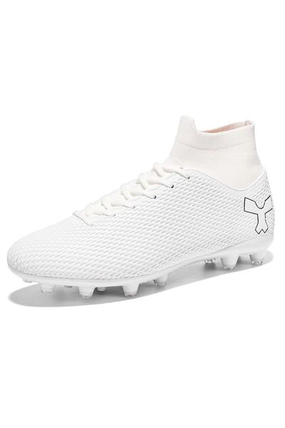 MBrands Fg Football Boots With Ankle Support 6.9 For Grass/synthetic Pitches, White 39