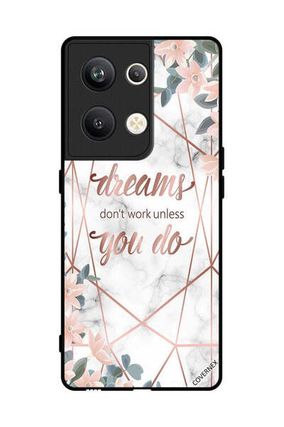 Covernex غطاء حماية لهاتف Oppo Reno 9 Pro Plus الأحلام لا تتحقق إلا إذا فعلتها