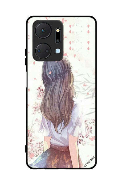 Covernex غطاء حماية لهاتف Honor X7a بطبعة فتاة لطيفة في تفكير عميق