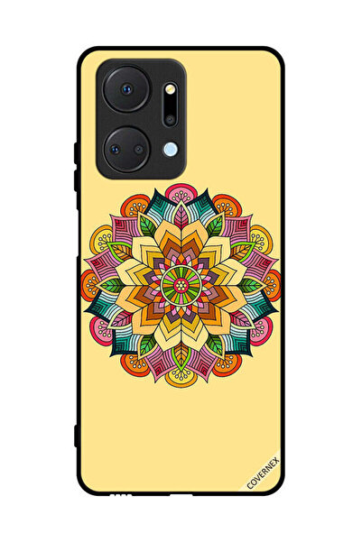 Covernex غطاء حماية لهاتف Honor X7a بنمط ماندالا دائري