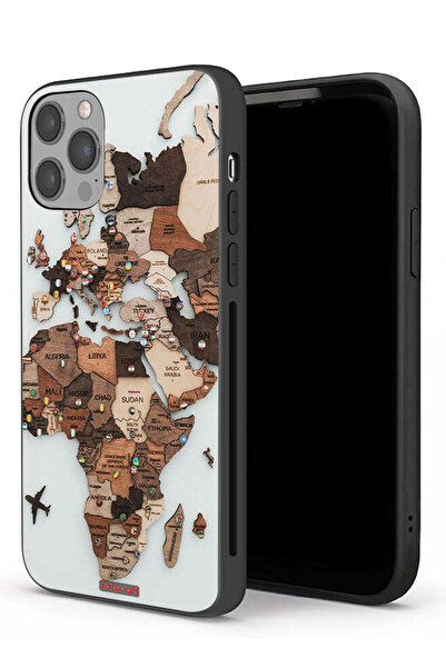 Tolwak جراب حماية لجهاز Apple iPhone 12 Pro بتصميم خريطة العالم