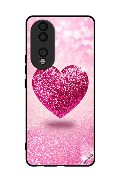 Covernex غطاء حماية لهاتف Honor 70 بتصميم قلب لامع