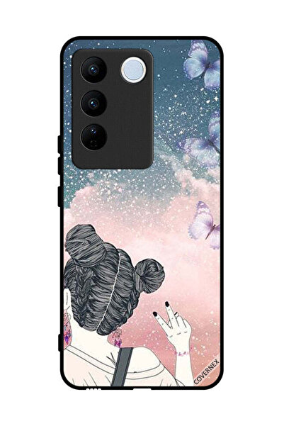 Covernex غطاء حماية لهاتف Vivo V27 بتصميم علامة النصر