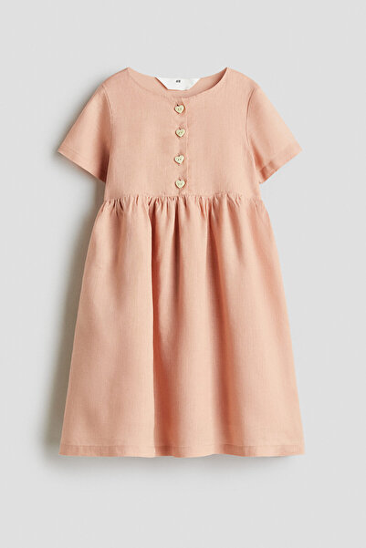 H&M Keten Elbise