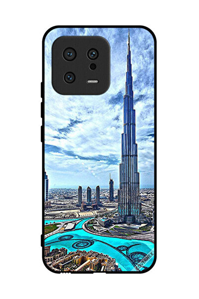 Covernex Protective Case Cover For Xiaomi 13 Burj Khalifa Tower Touching Clouds