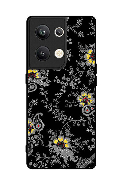 Covernex غطاء حماية لهاتف Oppo Reno 9 Pro Plus بخلفية زهور فنية